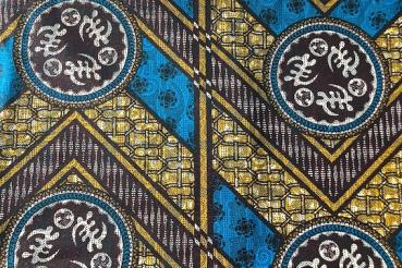 Preview: BLUE ZIG ZAG-Osikani Stoff